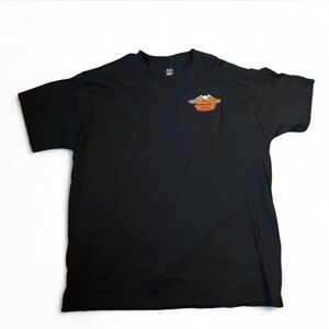 vintage Black embroidered “road King” biker shirt size XL